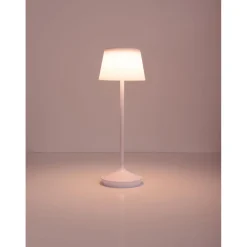 Solar-Tischleuchte Emmi weiß mit Akku 13x13x38cm dimmbar^näve Clearance