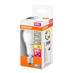 LED-Leuchtmittel E27 warmweiß 75W Lichtsensor^Osram