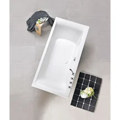 Ottofond Badewanne Rosa 180 x 80 cm weiß