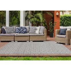 Outdoor-Teppich „Yoga 100“, grau/creme