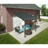 Capri Alu Terrassenüberdachung Polycarbonat 3x3 m grau^Palram Canopia Outlet