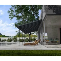 Palram Canopia Capri Alu Terrassenüberdachung Polycarbonat 3x9,7 m grau