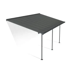 Palram Canopia Capri Alu Terrassenüberdachung Polycarbonat 3x6,2 m grau