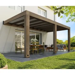 Helsinki 3x6 Terrassenüberdachung aus Zedernholz / Sonnenschutzpaneele^Palram Canopia Online