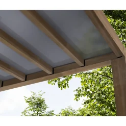 Palram Canopia Helsinki 3x3,4 Terrassenüberdachung aus Zedernholz / Sonnenschutzpaneele