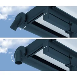 Palram Canopia Sierra Alu Terrassenüberdachung Polycarbonat 3x5,5 m grau