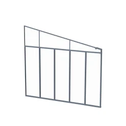 Palram Canopia Terassenüberdachung 3er Serie Pergola-Seitenwand dunkelgrau