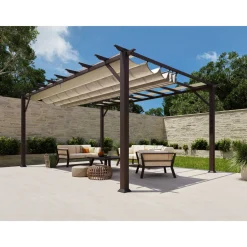 Outdoor Pergola Florida 1116 350x505x236cm Dunkelbraun^Paragon Outdoor New