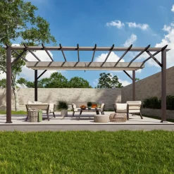 Outdoor Pergola Florida 1116 350x505x236cm Dunkelbraun^Paragon Outdoor New