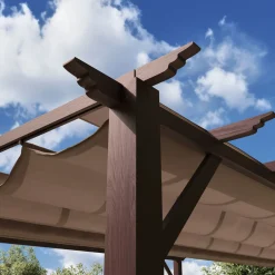 Outdoor Pergola Florida 1111 350x350x235cm Dunkelbraun*Paragon Outdoor Best