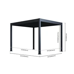 Outdoor Pergola Grand Tuscan 1012 310x370x256cm Anthrazit^Paragon Outdoor New