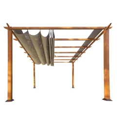 Outdoor Pergola Florida 1111 350x350x235cm Holzoptik*Paragon Outdoor Best