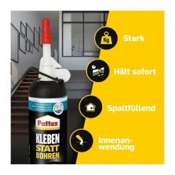 Pattex Montagekleber Kleben statt Bohren 133 g
