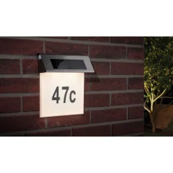 Paulmann Outdoor Solar Hausnummernleuchte IP44 LED 1x0,2W Edelstahl Weiß