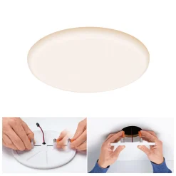 Paulmann LED-Deckenleuchte Veluna VariFit Durchmesser 21,5 cm 3000K weiß