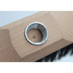 Peggy-Perfect Besen natur lackiert Rosshaar