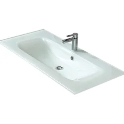 Pelipal Glaswaschtisch Trentino weiß 107 x 1,5 x 50 cm