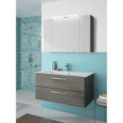 Pelipal Glaswaschtisch Trentino weiß 107 x 1,5 x 50 cm