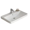 Keramikwaschtisch Forli weiß Fokus 5005 80,5 x 7 x 48,5 cm^Pelipal Outlet