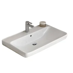Keramikwaschtisch Forli weiß Fokus 5005 80,5 x 7 x 48,5 cm^Pelipal Outlet