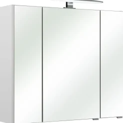 Pelipal LED-Spiegelschrank Mila II B800 weiß Glanz inkl Leuchtmittel