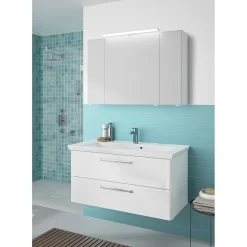 Pelipal LED-Spiegelschrank Trentino weiß inkl Leuchtmittel