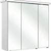 Pelipal LED-Spiegelschrank Trentino weiß gänzend 75 x 72 x 20 cm