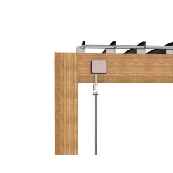 Pergola 111 Deluxe Dark Oak Holzoptik 300 x 250 x 600 cm* Best