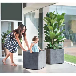 Pflanztopf Millennium anthrazit 39 x 39 x 39 cm* Sale