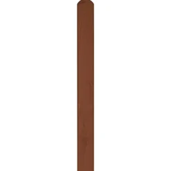 Pfosten Zaunserie Hamburg Aalborg 9 x 9 x 100 cm Rundkopf Fichte tabak lasiert^ Discount