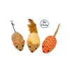 Plüsch Mäuse mit Catnip orange 12 cm 3 St.* Outlet