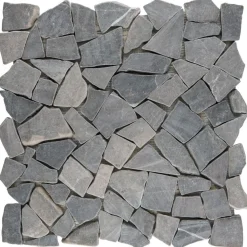 Polymosaik Graphit Marmor 28 x 28 x 0,8 cm^ Hot