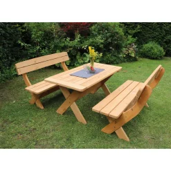 Promadino Holz-Garnitur München honigbraun