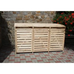 Mülltonnenbox Vario III für 3 Tonnen natur*Promadino Hot