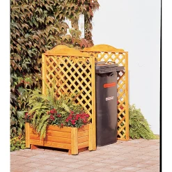 Promadino Mülltonnenspaliersystem Rex und Pflanzkasten