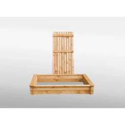 Sandkasten Tessa 100 x 100 cm mit Vollabdeckung^Promadino Sale