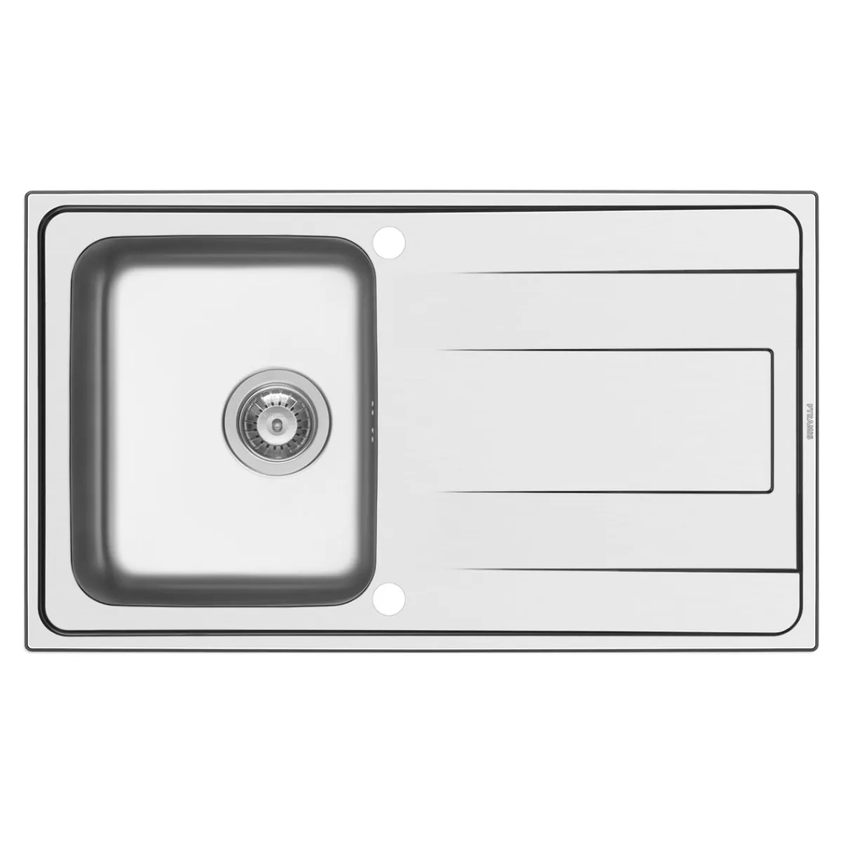 Edelstahl-Einbauspüle ALEA 86 x 50 cm 1B 1D^Pyramis Clearance