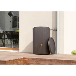 4rain Regenspeicher Madera 220 L braun