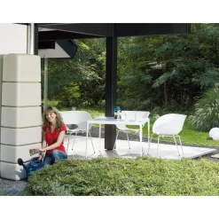 4rain Wandtank Slim sandbeige 650 L