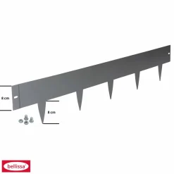 Rasenkante Spina 2er Set verzinkt 103 x 16 cm