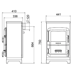 Raumheizer RH 6 F lavendel 6KW mitKochfunktion^Westminster Clearance