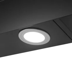 Respekta Haube Schwarz, 60 cm, EEK B3 Leistungsstufen LED-Beleuchtung