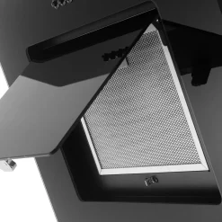 Respekta Haube Schwarz, 60 cm, EEK B3 Leistungsstufen LED-Beleuchtung