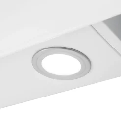 Respekta Kopffreie Schräghaube Leila Glas weiß 60 cm