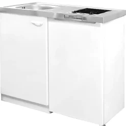 Miniküche Levin MK100WCS weiß 100 cm^Respekta Best