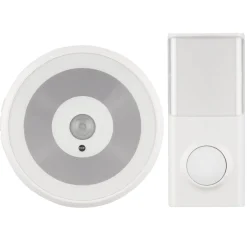 Funk-Gong mit Taster für Steckdosen 58 Melodien 50m weiß*REV Ritter Clearance