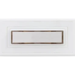 REV Ritter Klingeltaster Aufputz Kunststoff 1-fach mit Namensschild beleuchtbar weiß