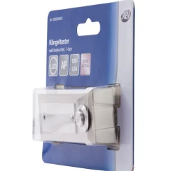 Klingeltaster Aufputz 1-fach mit LED-Beleuchtung & gravierbarem Namensschild Edelstahl^REV Ritter Clearance