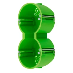 REV Ritter Hohlwanddose 2-fach grün 50 mm