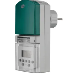 Zeitschaltuhr außen IP44 digital Standard 140 Schaltzeiten grau-grün^REV Ritter Outlet